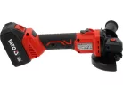 YATO Akkumulátoros sarokcsiszoló szénkefementes 125 mm 18 V ( 4 Ah akksival és 2 Ah töltővel )