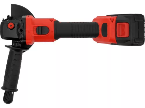 YATO Akkumulátoros sarokcsiszoló szénkefementes 125 mm 18 V ( 4 Ah akksival és 2 Ah töltővel )