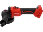 YATO Akkumulátoros sarokcsiszoló szénkefementes 125 mm 18 V ( akku és töltő nélkül )