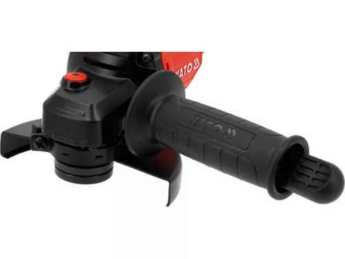 YATO Akkumulátoros sarokcsiszoló szénkefementes 125 mm 18 V ( akku és töltő nélkül )