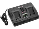 YATO Dupla akkumulátor töltő gépekhez 4,0 A 18 V