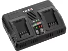 YATO Intelligens dupla akkumulátor töltő gépekhez 4,0 A 18 V