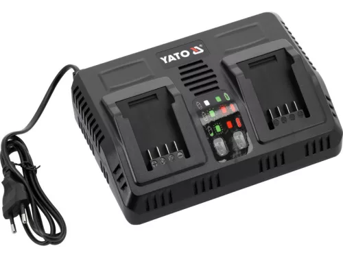 YATO Intelligens dupla akkumulátor töltő gépekhez 4,0 A 18 V