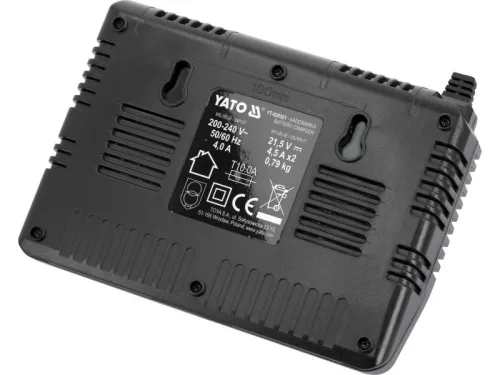 YATO Intelligens dupla akkumulátor töltő gépekhez 4,0 A 18 V