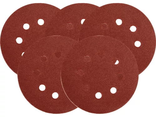 YATO Tépőzáras fíbertárcsa 125 mm / P40 8 lyukas (5 db)
