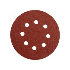   YATO Tépőzáras fíbertárcsa 125 mm / P180 8 lyukas (5 db)