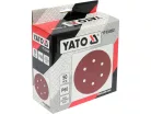 YATO Tépőzáras fíbertárcsa 150 mm / P60 6 lyukas (50 db)