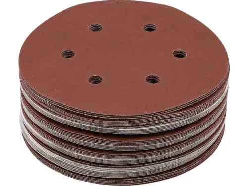 YATO Tépőzáras fíbertárcsa 150 mm / P240 6 lyukas (50 db)