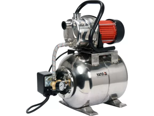 YATO Házi vízmű szivattyú inox hidrofor tartállyal 1200 W